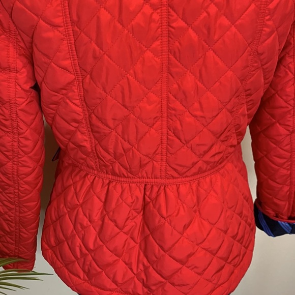 TALBOTS red quilted jacket - Picture 5 of 9